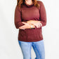 Multiples 3/4 Sleeve Hi-Lo, Cowl Neck Sweater - Variety