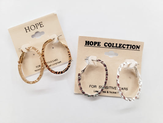 Textured Tear Drop Earrings - Variety