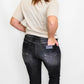 Risen Vintage Black Skinny Cuff Jeans - RDP1425