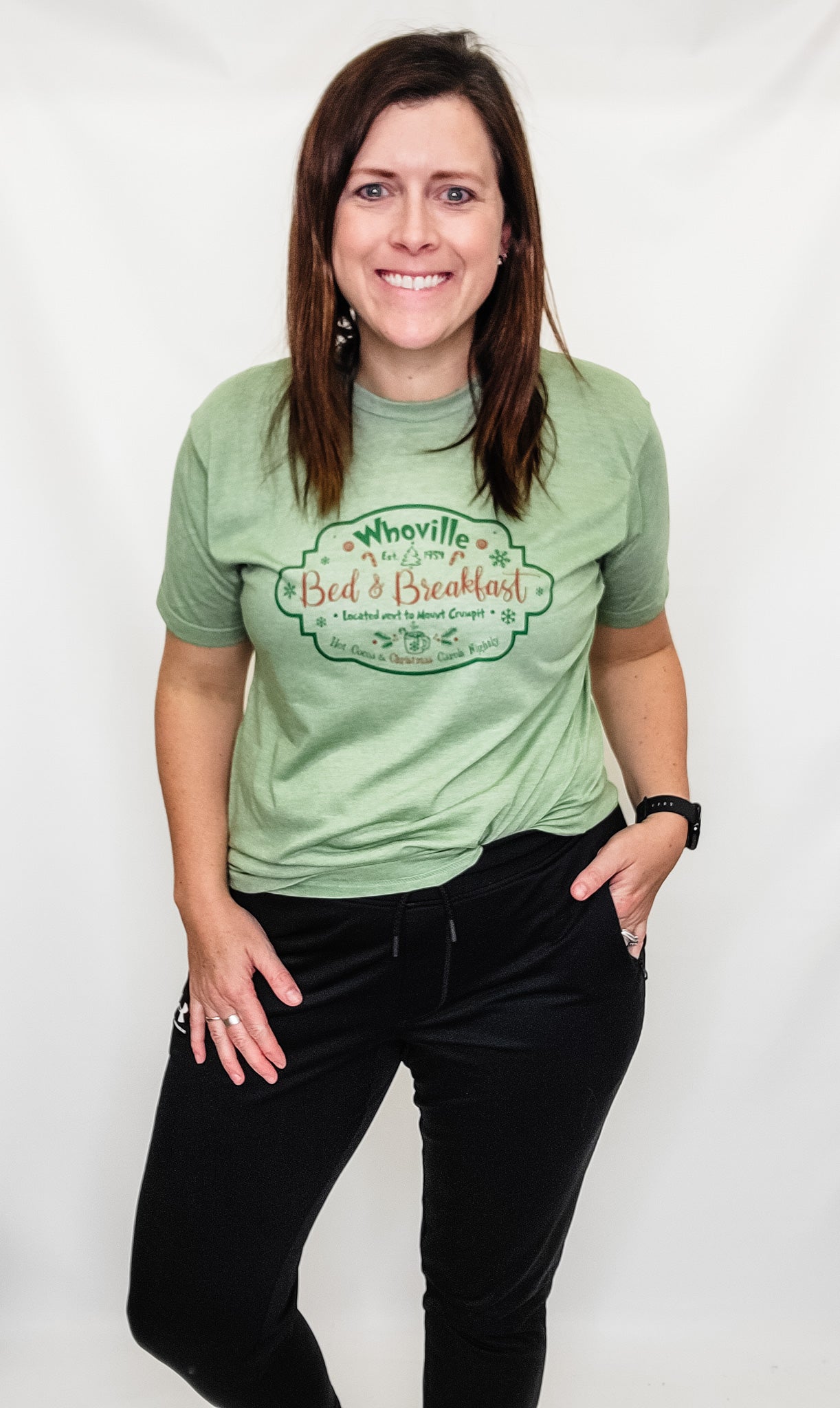 Whoville Bed & Breakfast Light Green Graphic Tee