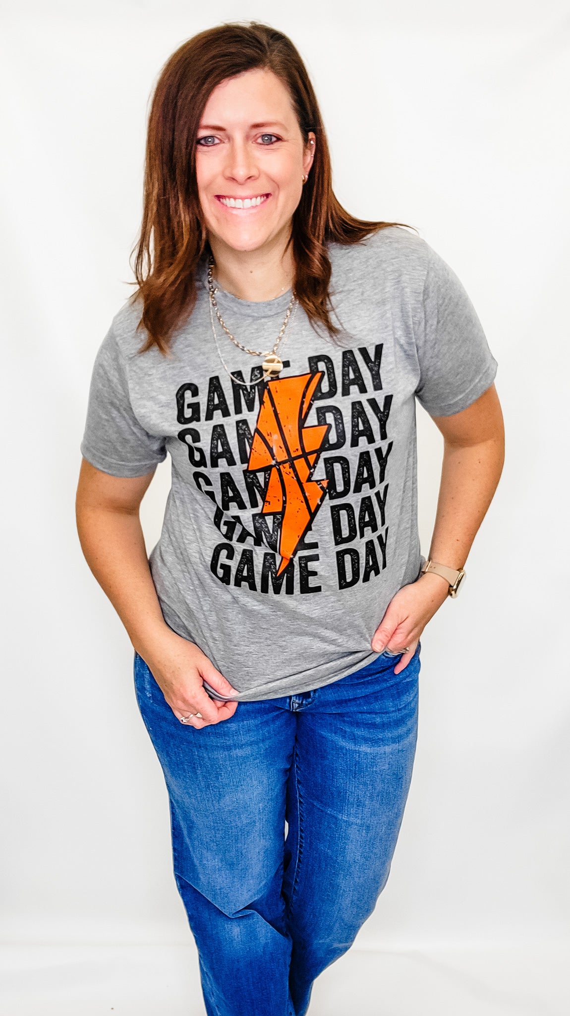 Game Day Gray Graphic Tee