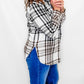 Panache White & Black Plaid Flannel