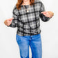 Hacci Knit Checker Plaid Long Sleeves - Variety
