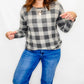 Hacci Knit Checker Plaid Long Sleeves - Variety