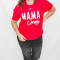 Mama Claus Christmas Red Graphic Tee