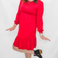 Red, Babydoll Flare Dress