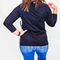 Multiples Black Hi-Lo Sweater Tunic