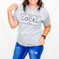Iowa Local, Heather Gray Graphic Tee