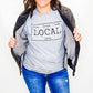Iowa Local, Heather Gray Graphic Tee