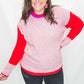 Pink, Red & Purple Knitted Sweater
