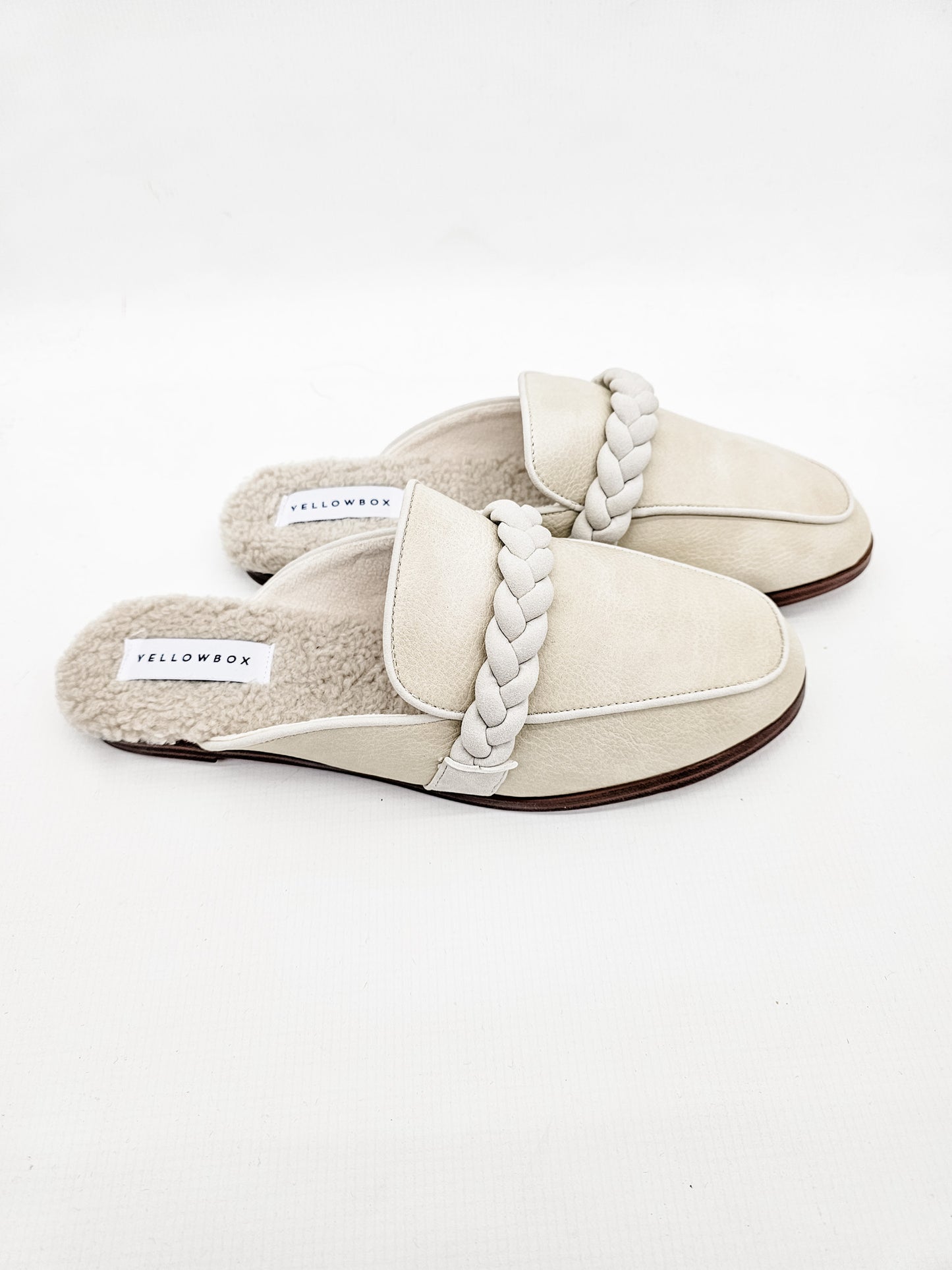 Yellow Box Bliss Bone Flat Mule