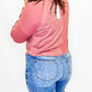 Mock Neck Ribbed Henley Long Sleeve - Variety
