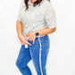 Judy Blue High Rise Medium Wash Slim Jeans with Fray - JB88461