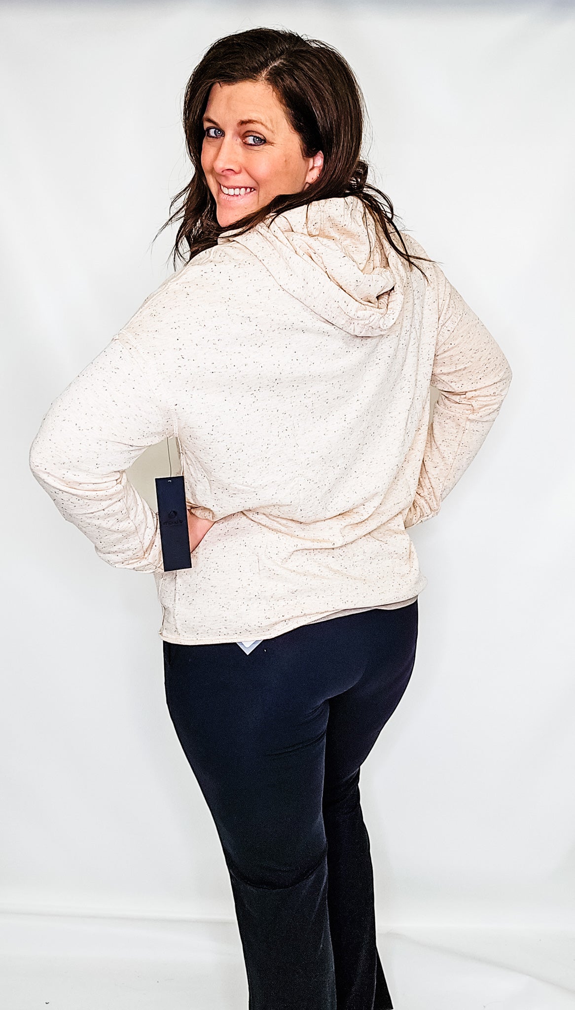 Peach Sprinkle Chill Fit Hoodie Top
