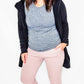 Black, Longline Zip-Up Jacket with Hood