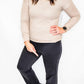 Black Micro Fleece Wide Leg Pant