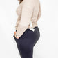 Black Micro Fleece Wide Leg Pant