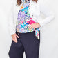 Charlie B White Blossom Round Neck Top