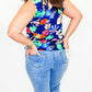 Charlie B Navy Gardenia Reversible Cami
