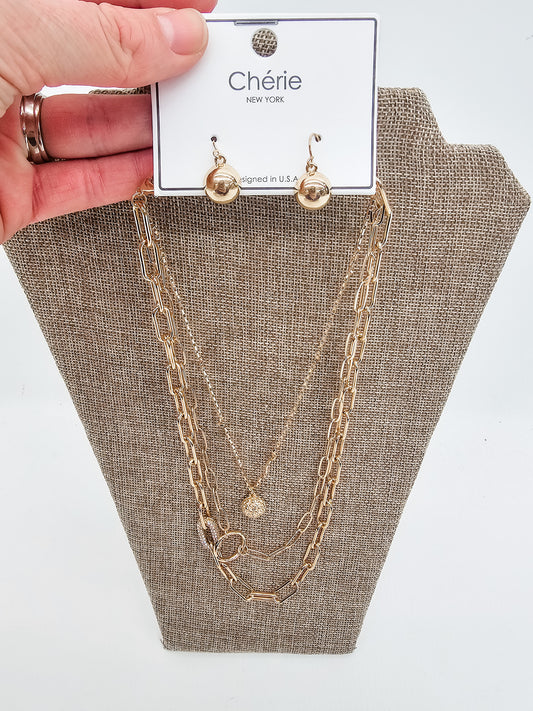 Gold, Multi-Strand Necklaces - Variety