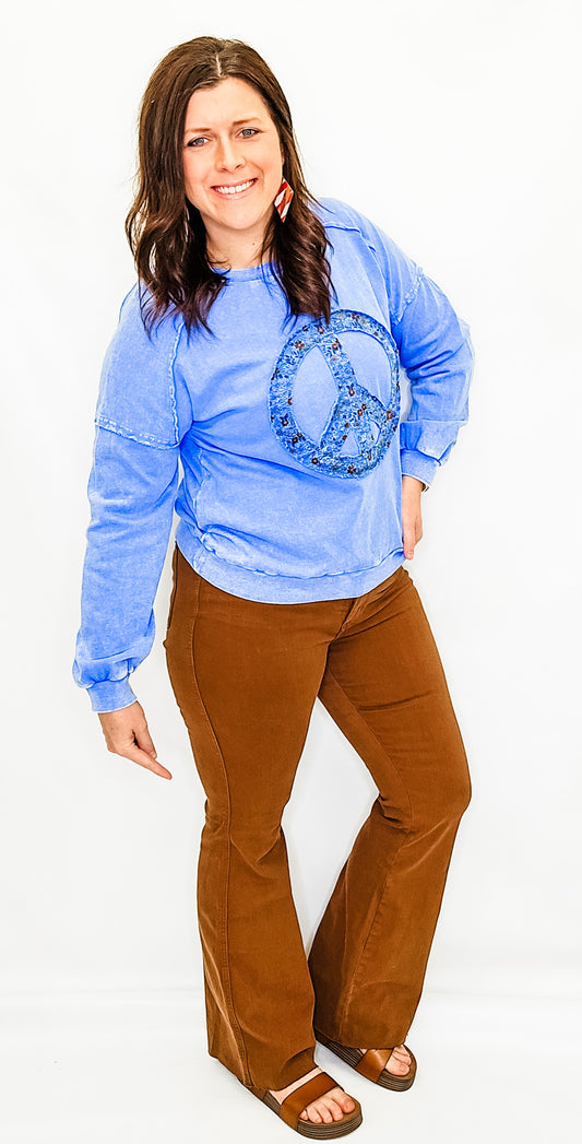 Judy Blue High Rise Tummy Control Brown Dyed Flare Jeans - JB88832