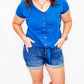 Judy Blue High Rise Tummy Control Cuff Shorts - JB150246