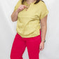 Tribal Jeans Limoncello Blouse with Pleats & Bead Detail