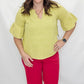 Tribal Jeans W Limoncello Raglan Sleeve Blouse
