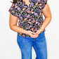 Lizzy Dolman Printed Short Sleeve Top - Variety