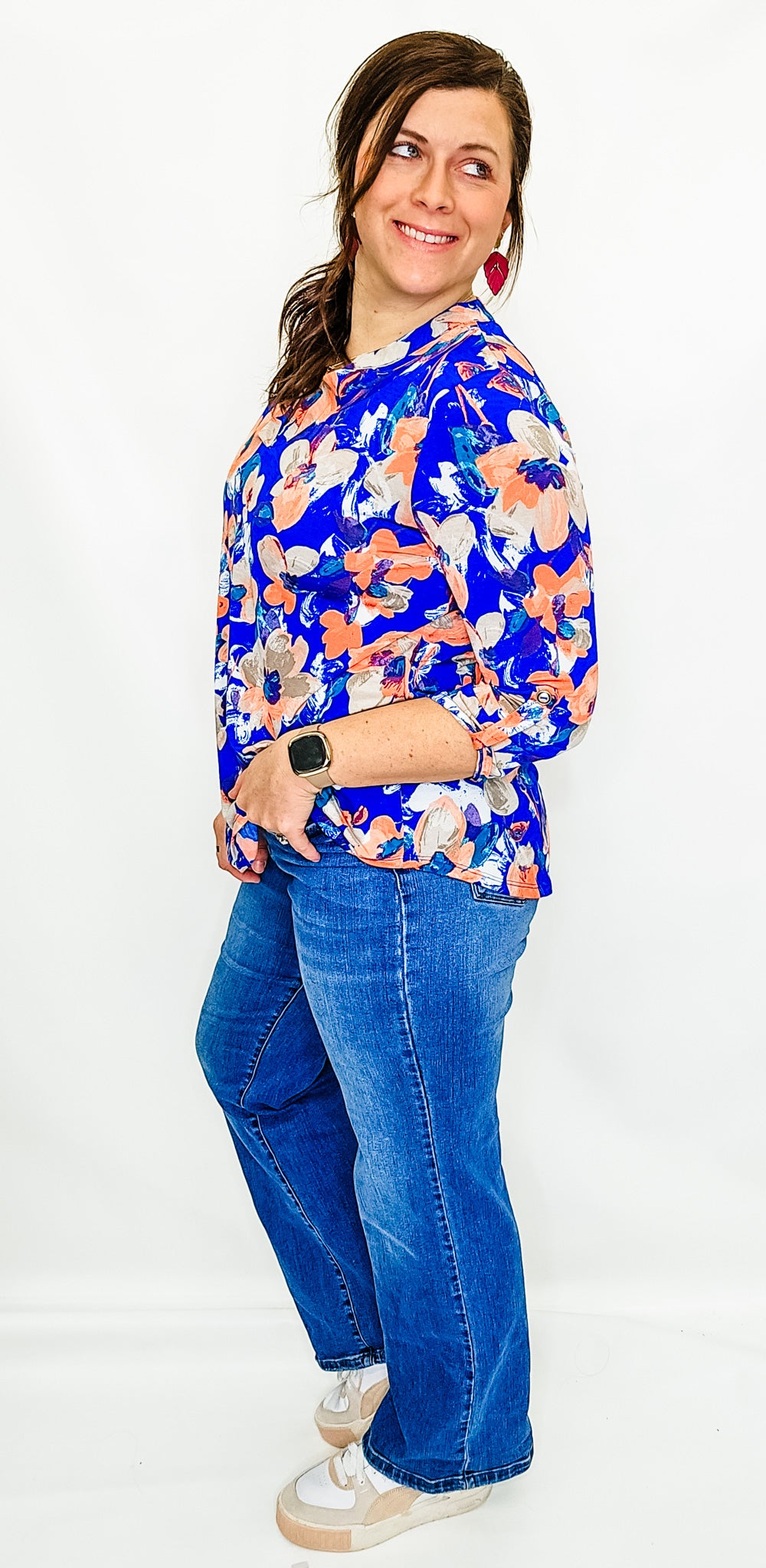Lizzy Dolman Printed 3/4 Sleeve Top - Variety