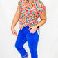 Tribal Jeans Audrey Hem Emb. Straight Crop Jeans