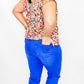 Tribal Jeans Audrey Hem Emb. Straight Crop Jeans