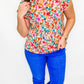 Tribal Jeans Audrey Hem Emb. Straight Crop Jeans