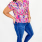 Lizzy Dolman Printed Short Sleeve Top - Variety