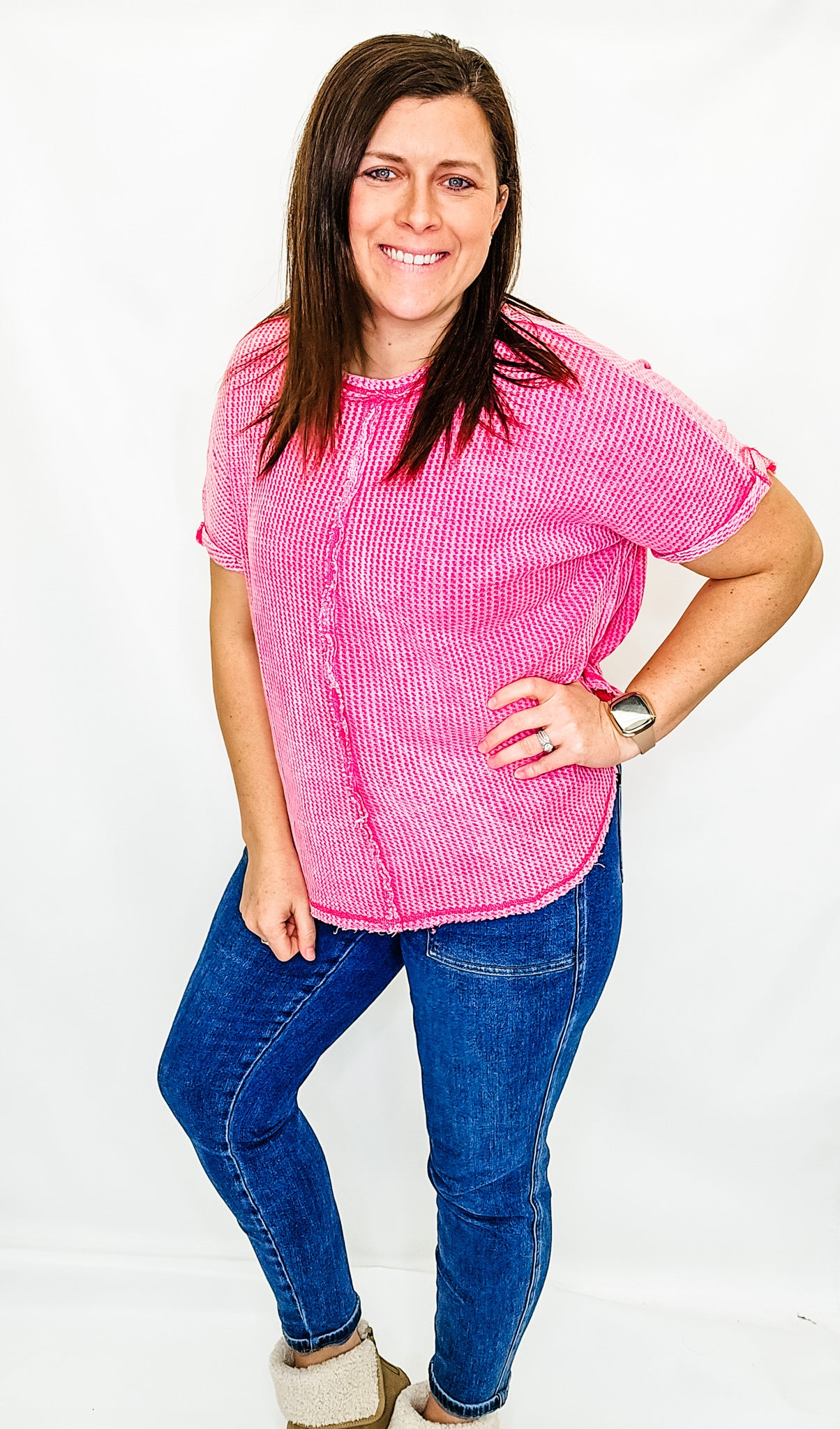 Baby Waffle Short Sleeve Top - Variety