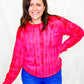 Pink & Red Tie Dye Sweater