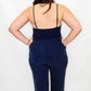 Ash Black Rouched Sleeveless Jumpsuit