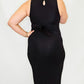 Black Keyhole Maxi Dress