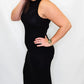 Black Keyhole Maxi Dress