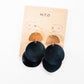 Gold & Black Geometric Earrings