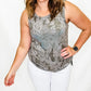 Vintage Olive Star-Studded Tank