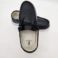 Corkys Kayak Black Crinkle Metallic Slip-On Boat Shoes