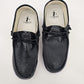 Corkys Kayak Black Crinkle Metallic Slip-On Boat Shoes