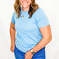 Solid, Short Sleeve Top with Twist - Variety