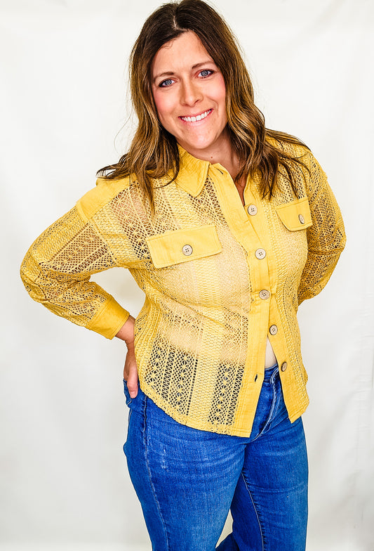Colored Crochet Lightweight Jacket - Variety
