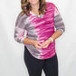 Magenta Mauve Lizzy Printed 3/4 Sleeve Top