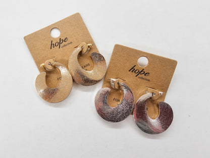 Medium Gold or Silver Hoops - Variety