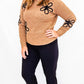 Charlie B Black Rolled Cuffed Pants with Pockets