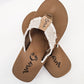 Very G Natural Canvas Flip Flops