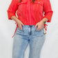 Tru Luxe Wide Leg Crop Jean with Pleated Pockets